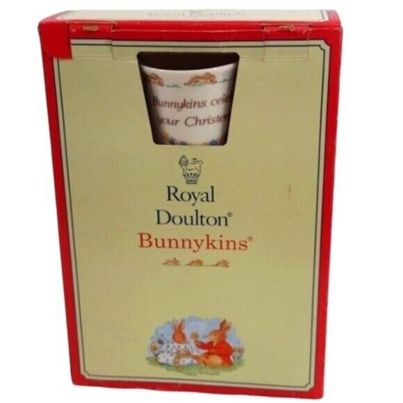 Royal Doulton "Bunnykins'' Bone China Box Set "Celebrate Your‎ Christening" 1993 - Picture 3 of 11